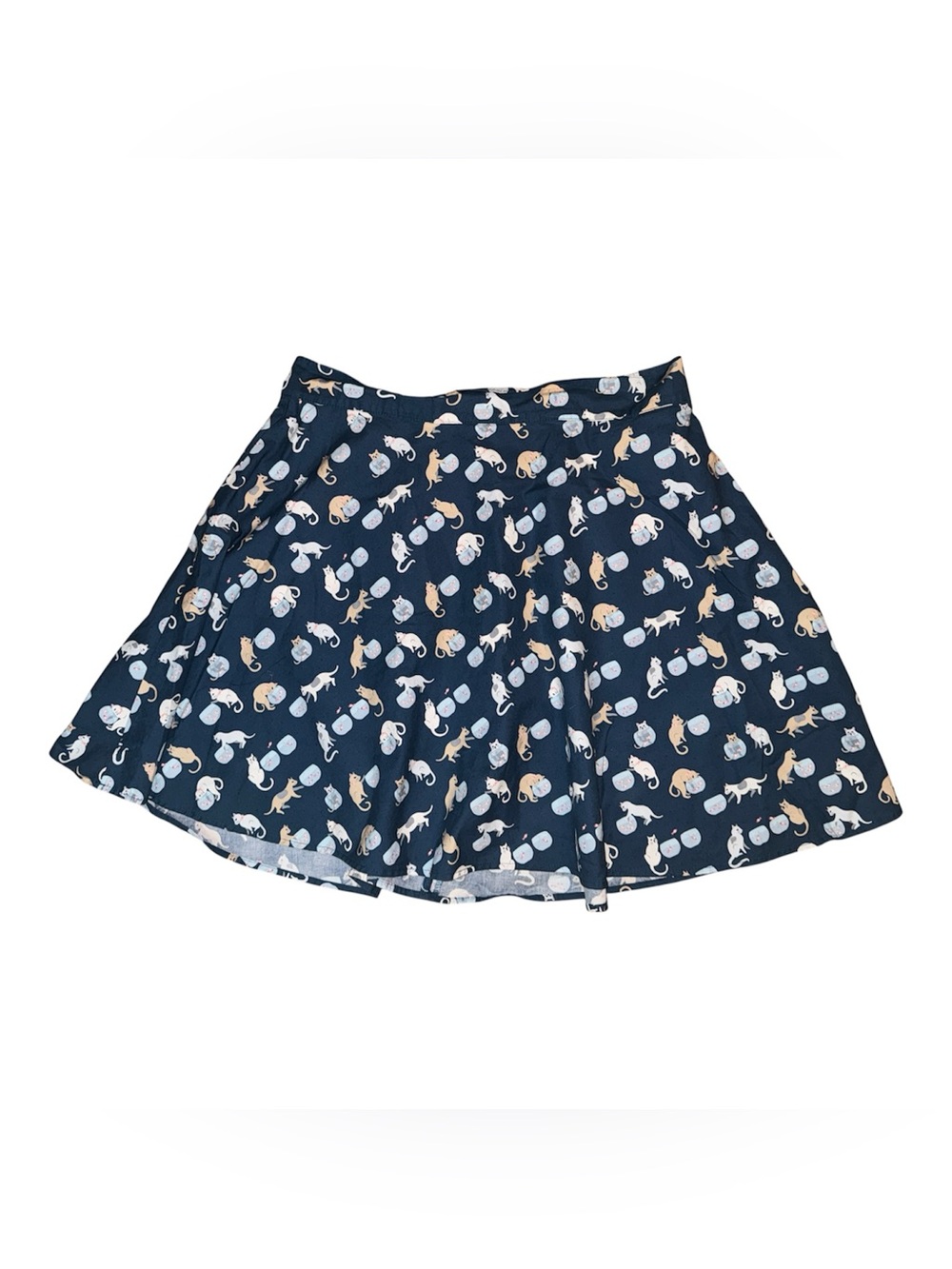 Retrolicious Cats Fishbowls Skater Skirt Size 1X. Rare Print.